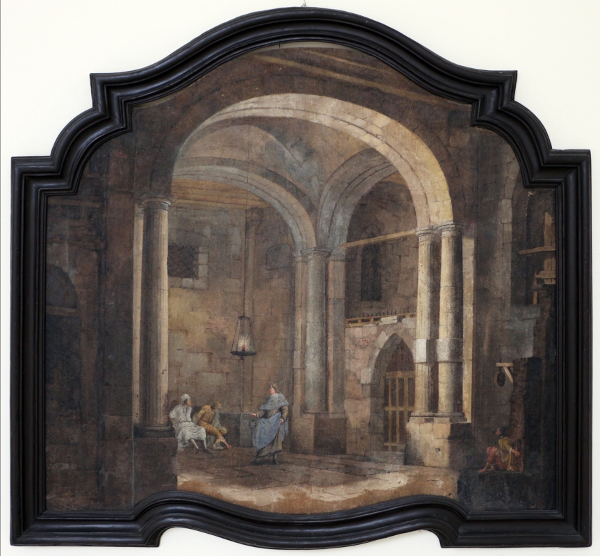 Pittore emiliano, prospettiva con interno di carcere, 1750-1790 ca - Sailko
