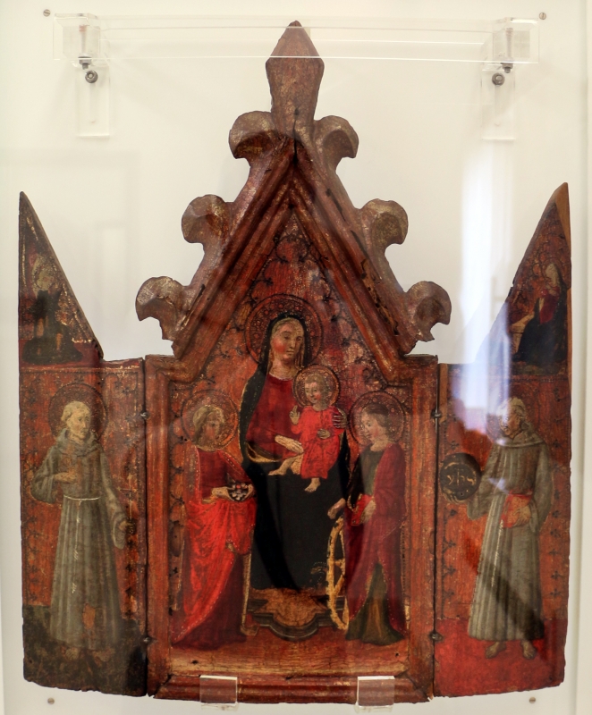 Artista fiorentino, madonna in trono, santi e annunciazione, xv secolo - Sailko