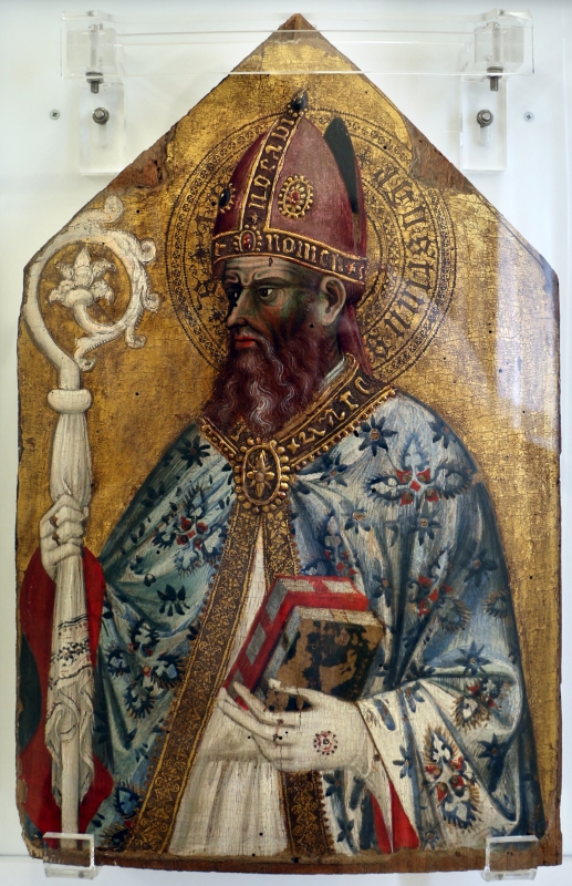 Maestro della madonna lanz, sant'agostino, 1400-50 ca. (romagna) - Sailko