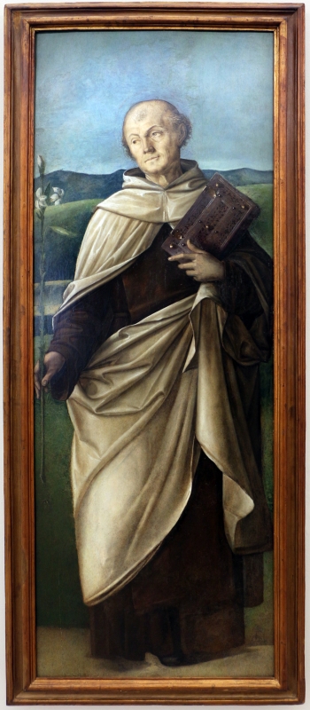 Niccolò rondinelli, madonna col bambino tra i ss. alberto e sebastiano, 1470-1510 ca. 02 - Sailko