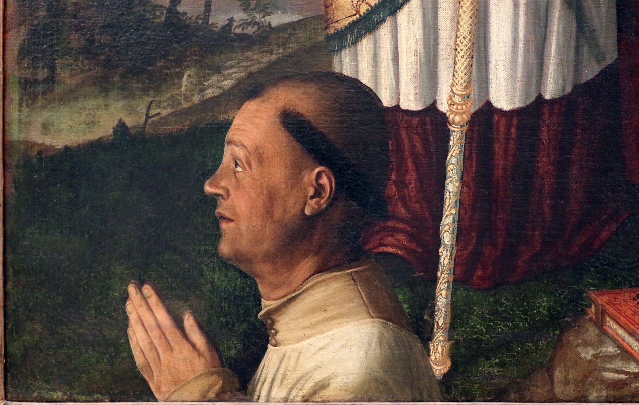 Filippo da verona, san benedetto e un devoto, 1510-15 ca. 02 - Sailko