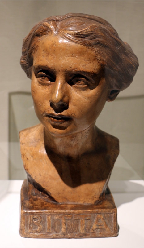 Domenico beccarini, ritratto di donna (la bitta), 1903-04, terracotta - Sailko