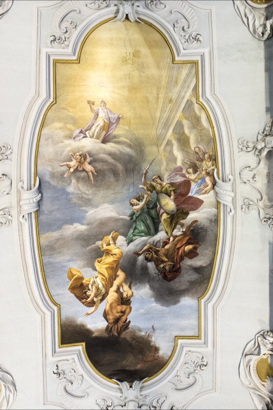 Affresco soffitto aula magna - Domenico Bressan