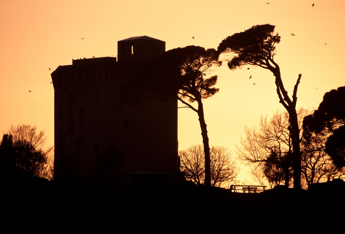 Torre al calar della sera - UmbertoPaganiniPaganelli