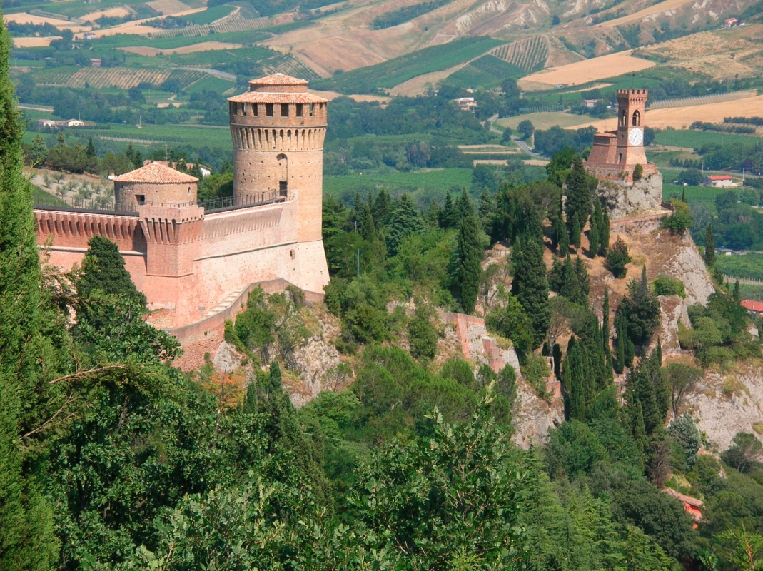Veduta panoramica di Brisighella - anonimo
