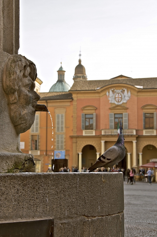 Fontana del Crostolo e Palazzo Comunale - Caba2011