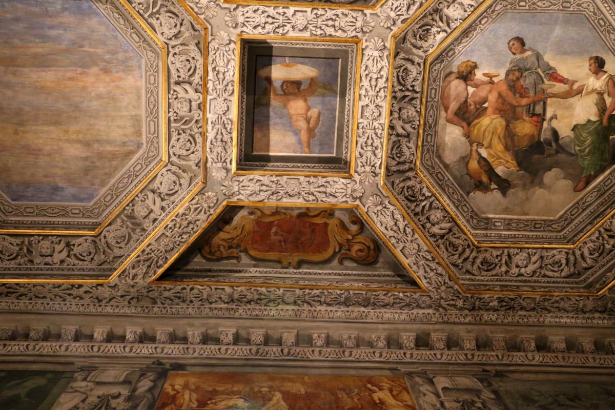 Sisto badalocchio e altri, soffitto della sala di giove, 1603, 08 - Sailko