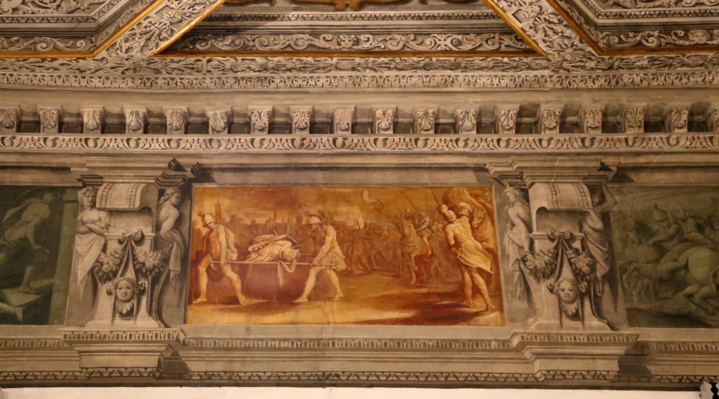 Gualtieri, palazzo bentivoglio, sala di giove, fregio con storie di roma da tito livio, 1600-05 circa, 08 - Sailko