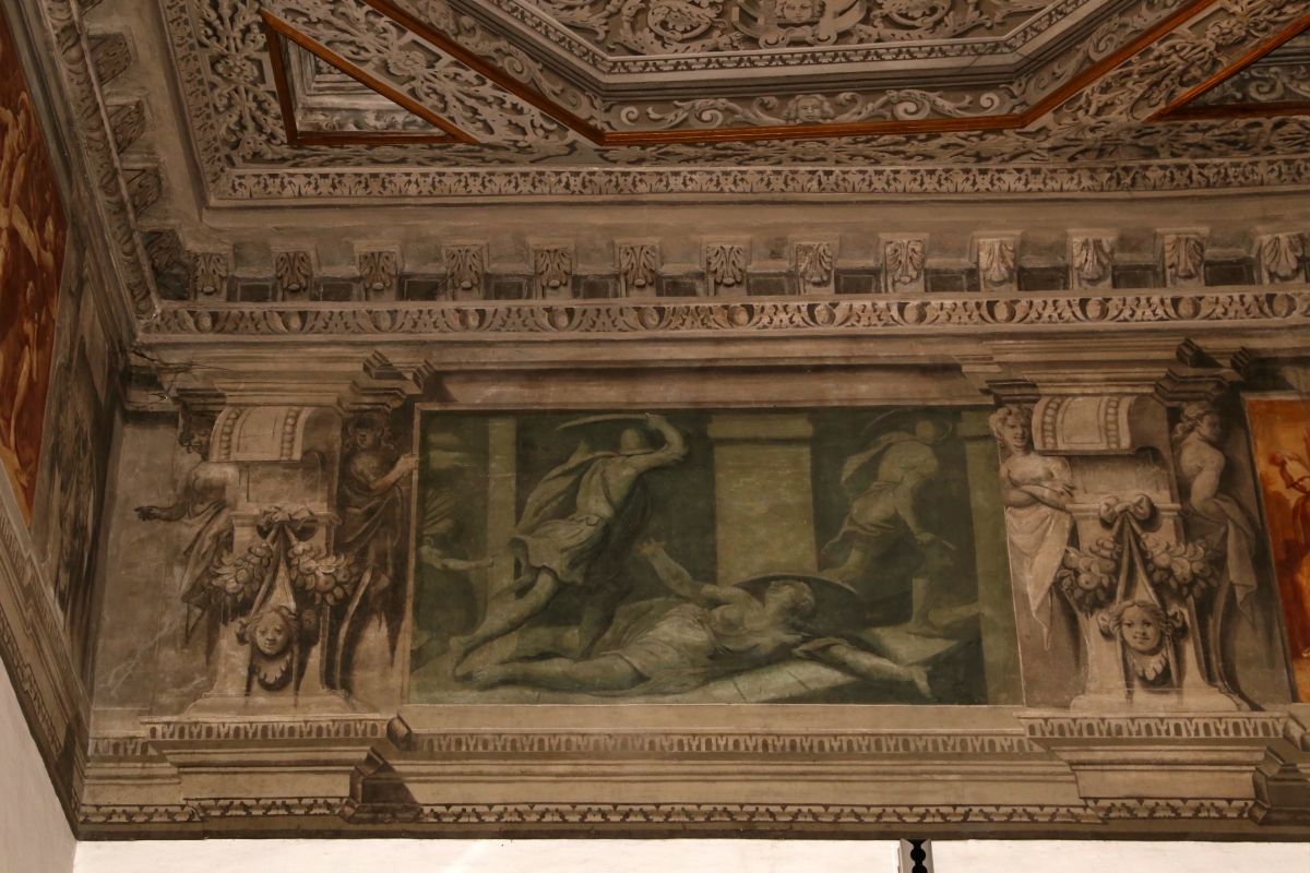 Gualtieri, palazzo bentivoglio, sala di giove, fregio con storie di roma da tito livio, 1600-05 circa, 09 tarpea - Sailko