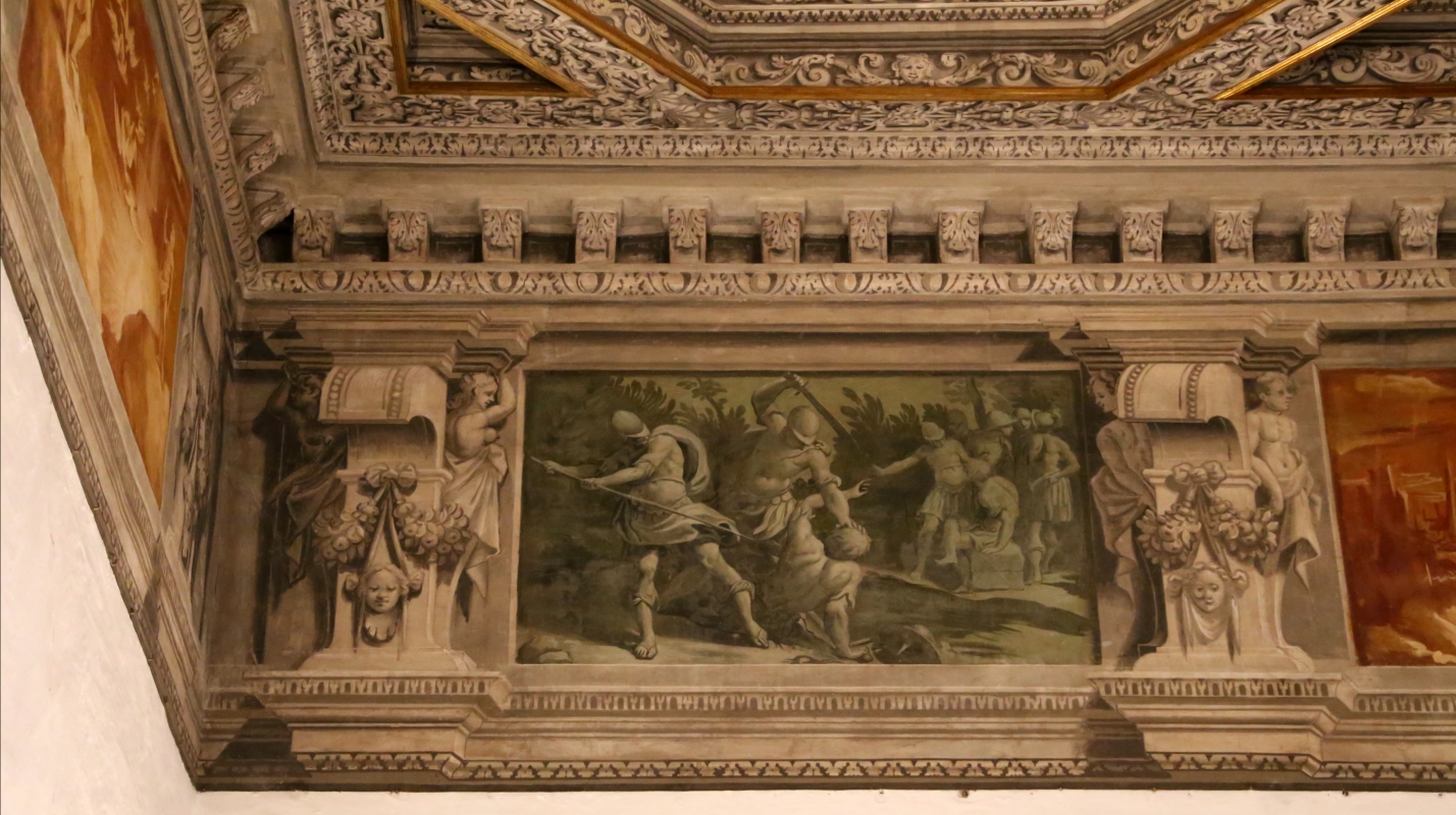 Gualtieri, palazzo bentivoglio, sala di giove, fregio con storie di roma da tito livio, 1600-05 circa, 03 - Sailko