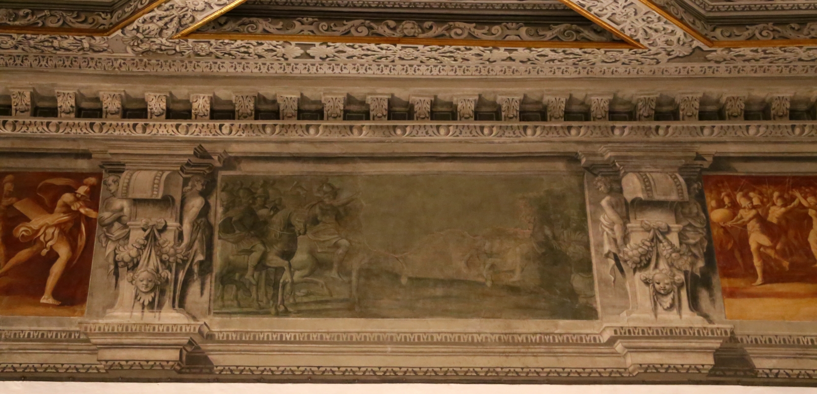 Gualtieri, palazzo bentivoglio, sala di giove, fregio con storie di roma da tito livio, 1600-05 circa, 11 - Sailko