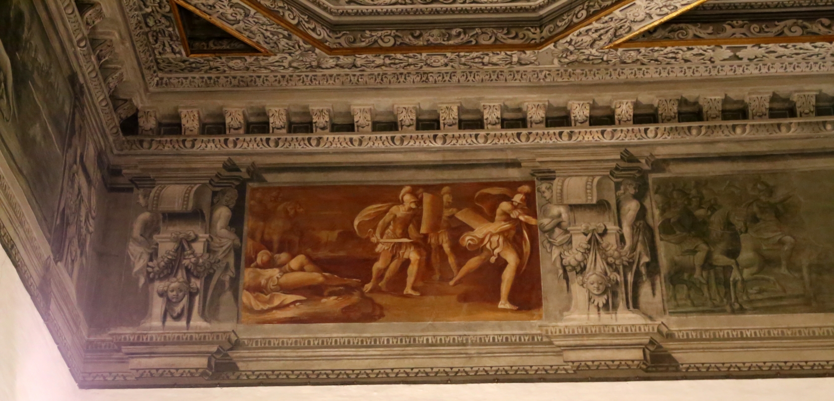 Gualtieri, palazzo bentivoglio, sala di giove, fregio con storie di roma da tito livio, 1600-05 circa, 12 - Sailko