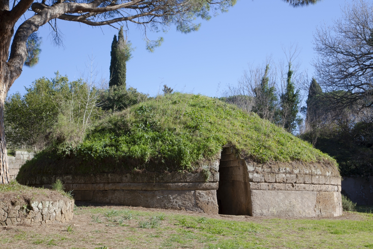 Etruscan tumulus in the Necropolis of Cerveteri - Simone Antonazzo / ENIT SpA