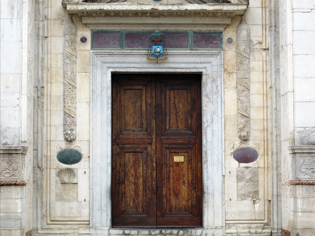 Tempio malatestiano, ri, facciata, portale 02 - Sailko