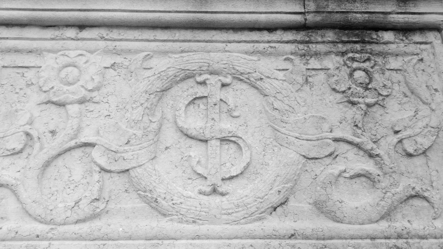 Particolare facciata simbolo Sigismondo - Tempio Malatestiano - Opi1010