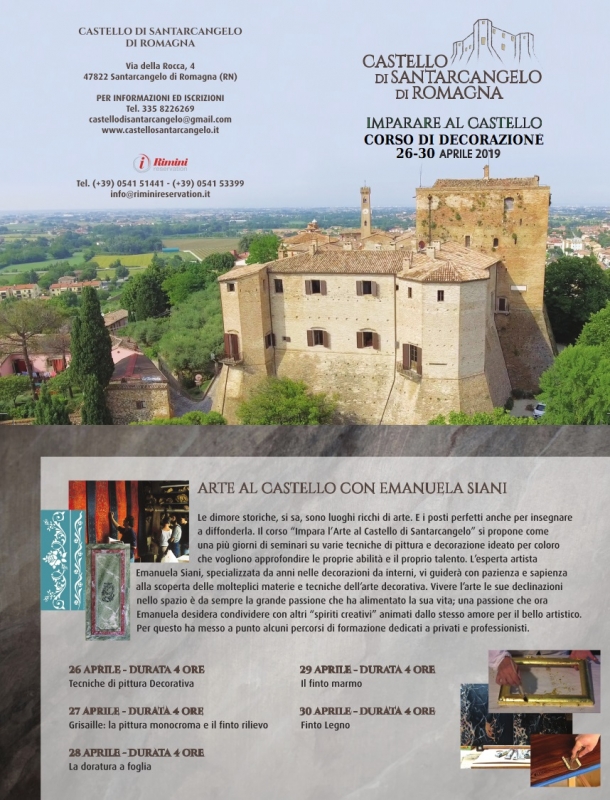 corso di decorazione photos de castello di Santarcangelo