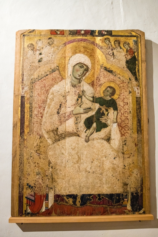 Civic Museum, Palazzo Comuncale of San Gimignano, fresco of Madonna and Child - ENIT SpA