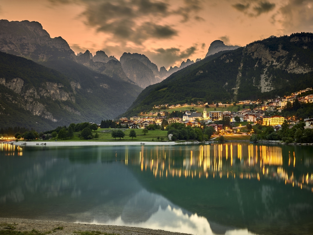 Lake Molveno and the town of Molveno - Trentino Sviluppo S.p.A. - Carlo Baroni