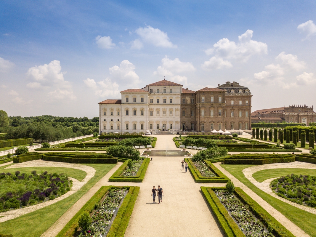 Giardini della Reggia di Venaria Reale, vista aerea - ENIT SpA