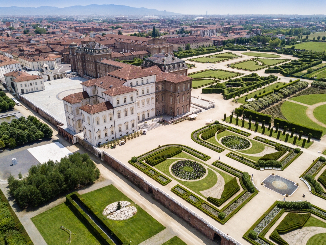 Giardini della Reggia di Venaria Reale, vista aerea - ENIT SpA