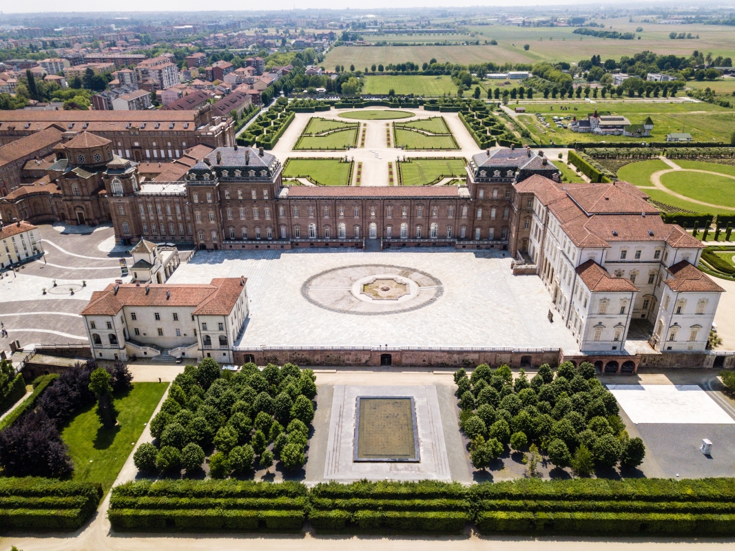 Giardini della Reggia di Venaria Reale, vista aerea - ENIT SpA