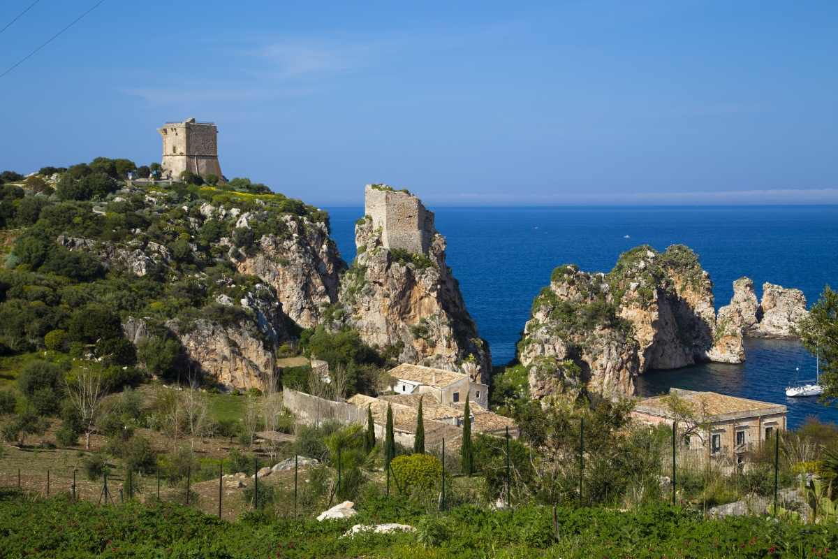 Tonnara di Scopello and Tower of Scopello (or Doria Tower) - Simone Antonazzo / ENIT SpA