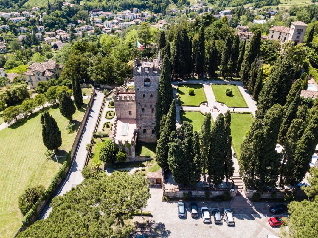 Aerial view of Conegliano Castle - ENIT SpA