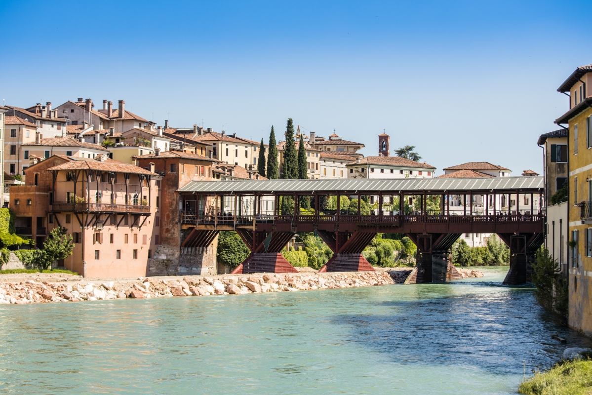 Ponte degli Alpini e fiume Brenta - ENIT SpA