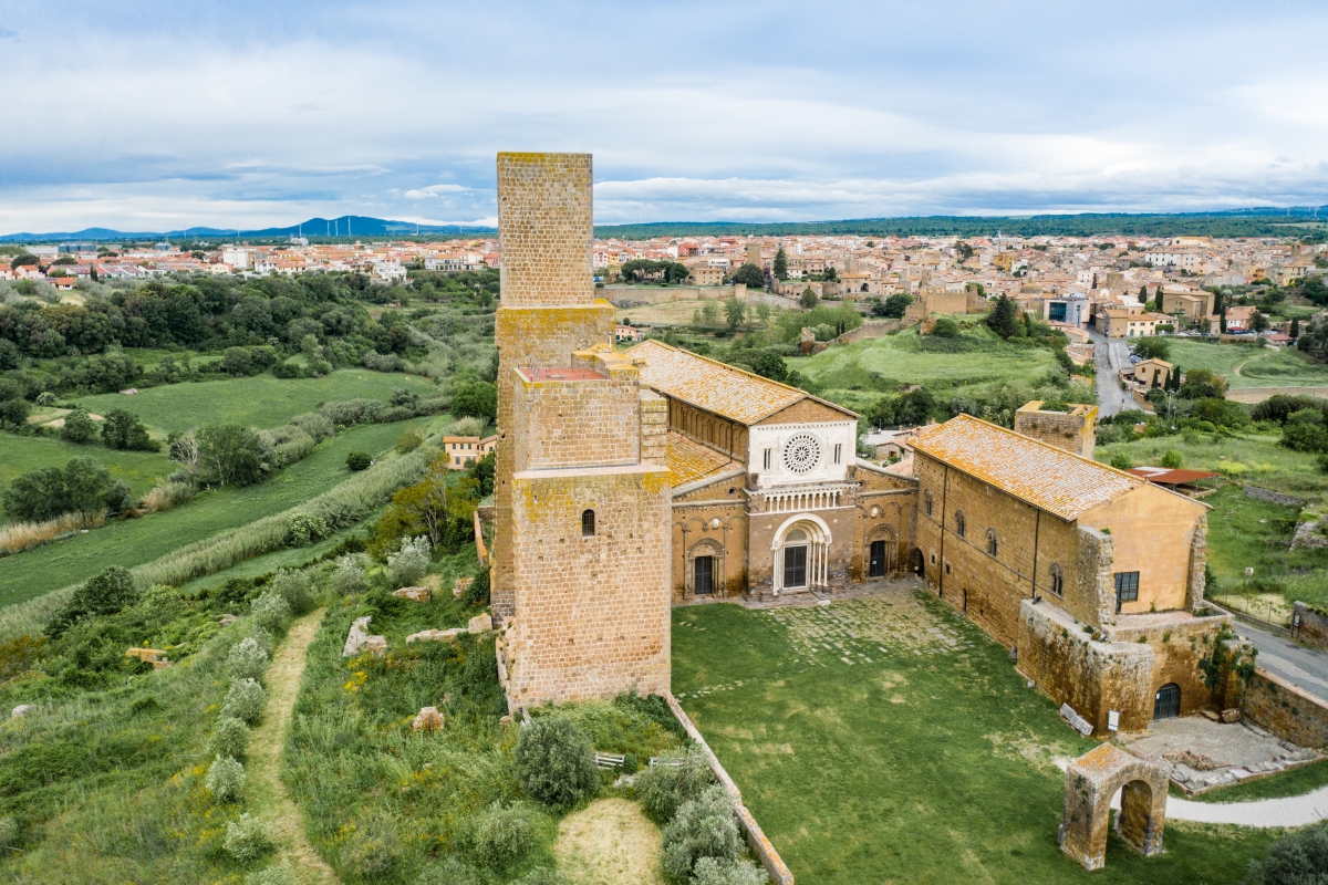 St Peter's Basilica, Tuscania - view from above - ENIT SpA