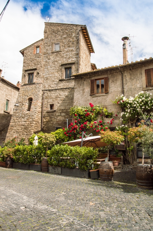 A typical street in the San Pellegrino quarter in Viterbo - ENIT SpA