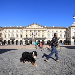 Piazza Chanoux e Hôtel de Ville (Municipio) - Archivio Regione Autonoma Valle d'Aosta