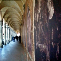 Bologna, portici di Via Zamboni - San Giacomo Maggiore - Greymouser