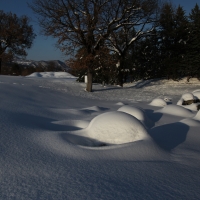 Marzabotto tombe etrusche coperte di neve - Stefano Muratori