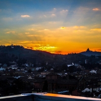 Bologna al tramonto (scattata dalla terrazza di San Petronio) - Angelo nacchio