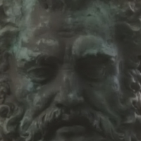 Bologna. Statua del Nettuno. Dettaglio viso del Nettuno - Raffacossa