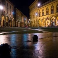 Rain in Piazza S. Stefano at night - Ugeorge