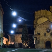 Piazza S. Stefano at night with the full moon - Ugeorge - Bologna (BO)