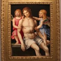 Francesco francia, cristo in pietà tra due angeli, 1490 ca., da s.m. della misericordia, 01 - Sailko