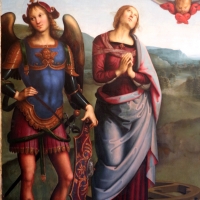 Perugino, madonna in gloria e santi, da s. giovanni in monte, 1500 ca. 03 - Sailko
