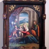 Garofalo, sacra famiglia coi ss. giavanni ed elisabetta, 1515-18, coll. zambeccari - Sailko