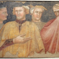Francesco da rimini, quattro figure in costume laico, 1320-25 ca., da refettorio vecchio di s. francesco - Sailko