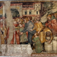 Anonimo bolognese, storie di giuseppe ebreo, 1330-75 ca., 10 riconciliazione coi fratelli - Sailko