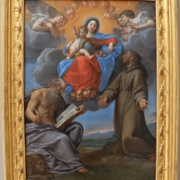 Francesco albani, madona in gloria tra i ss. girolamo e francesco, 1640 ca., coll. zambeccari - Sailko