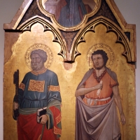 Jacopo di paolo, crocifissione, annunciazione e santi, 1400-10 ca., da s. michele in bosco 04 - Sailko