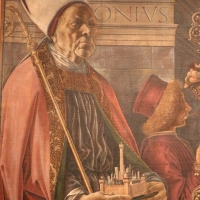 Francesco del cossa, pala dei mercanti, col committente alberto de' cattanei, 1474, 03,1 - Sailko