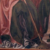 Francesco del cossa, pala dei mercanti, col committente alberto de' cattanei, 1474, 03,3 - Sailko