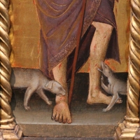 Michele di matteo, polittico da s. pietro martire, 1462, 03 cani - Sailko