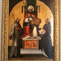 Lorenzo costa, san petronio tra i ss. francesco e domenico, 1502, 02 - Sailko