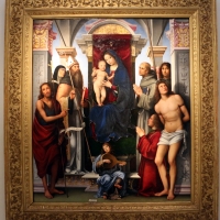 Francesco francia, madonna in trono e santi, 1490 ca., da s.m. della misericordia, 01 - Sailko - Bologna (BO)
