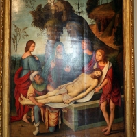 Lorenzo costa e bottega, sepoltura di gesù cristo, 1500-06, dall'annunziata 02 - Sailko